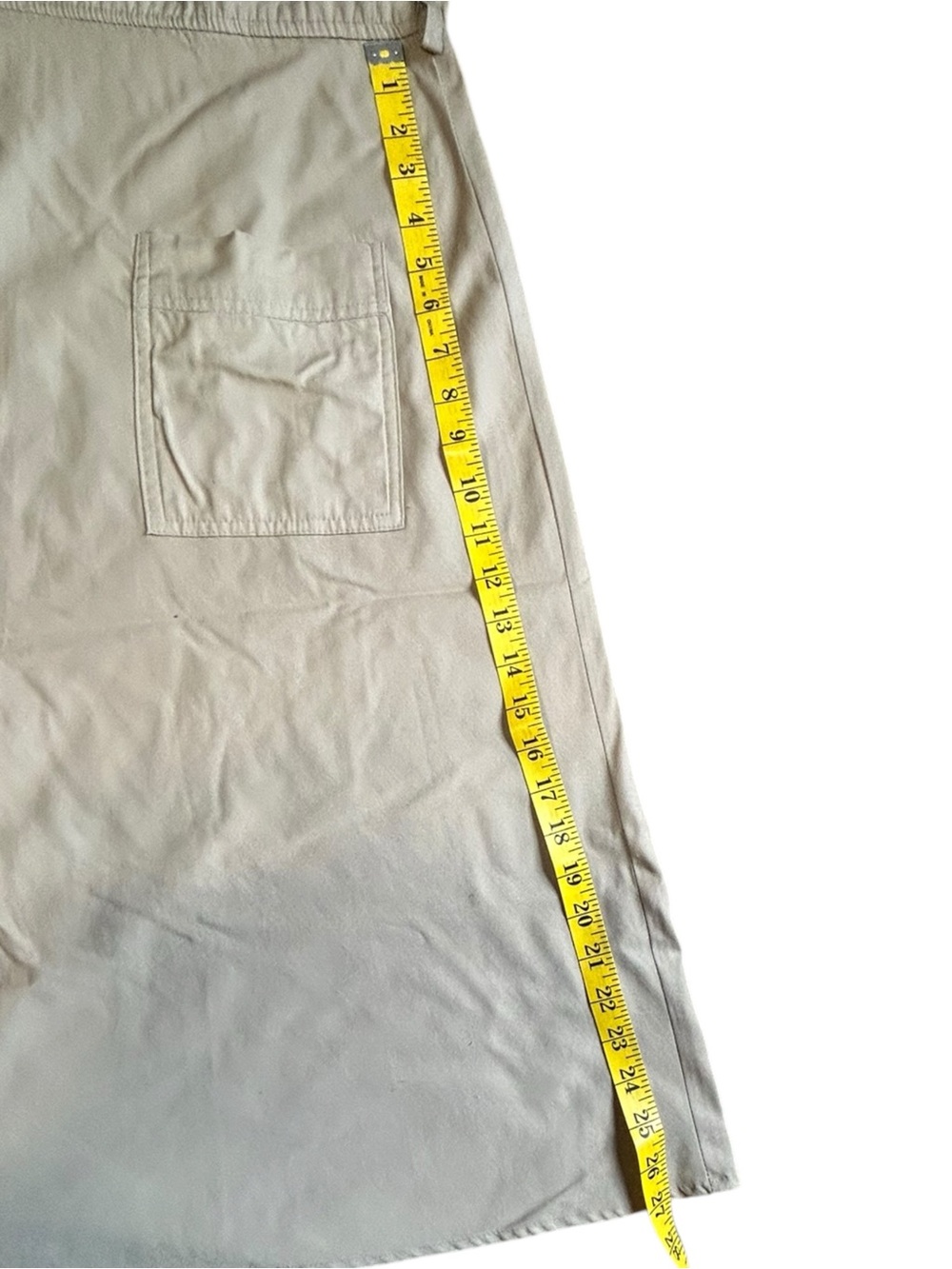 Vintage Murray Meisner Khaki Utility Midi Dress Made in USA Safari A-Line - Picture 4 of 14